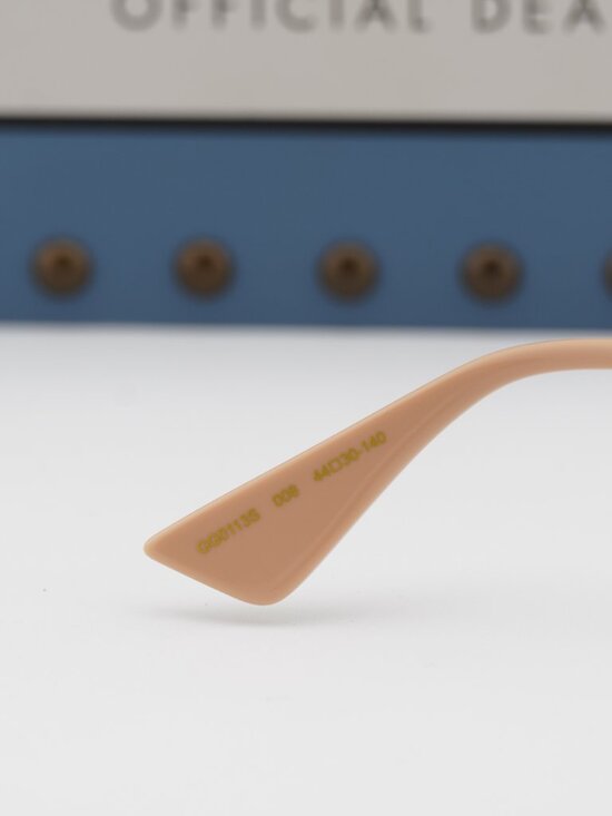 Gucci GG0113S 008 Round Sunglasses - Black\\Blue Gradient main image 6